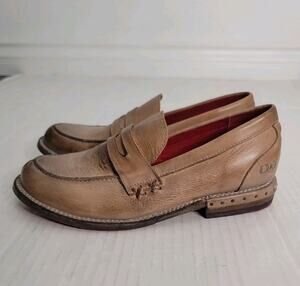 Bed-Stu Reina Leather Penny Loafers 7.5 Shoes Rustic Brown Cobbler Series Preppy